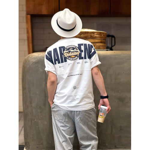 美式重工刺綉黑色短袖T恤男ins潮牌印花貼布寬鬆痞帥半袖打底上衣