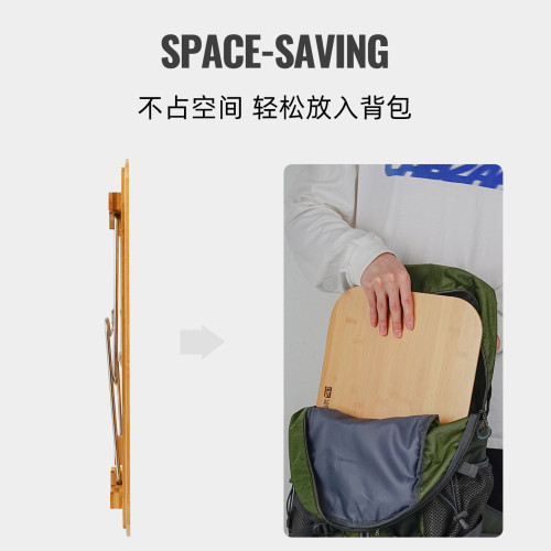 CLS戶外mini折曡桌露營野餐竹木桌可攜式家用學習電腦桌車用單人桌