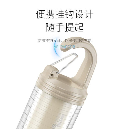 微笑鯊可攜式可充電掛鉤隨身後後背包信號燈三色光迷你卡釦露營手電筒