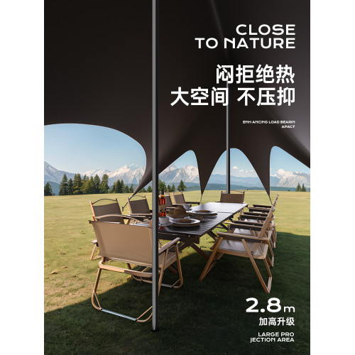 Updown新型速開天幕帳篷戶外2025新款露營懶人遮光黑膠免搭遮陽棚 Updown新型速開天幕帳篷戶外2025新款露營懶人遮光黑膠免搭遮陽棚