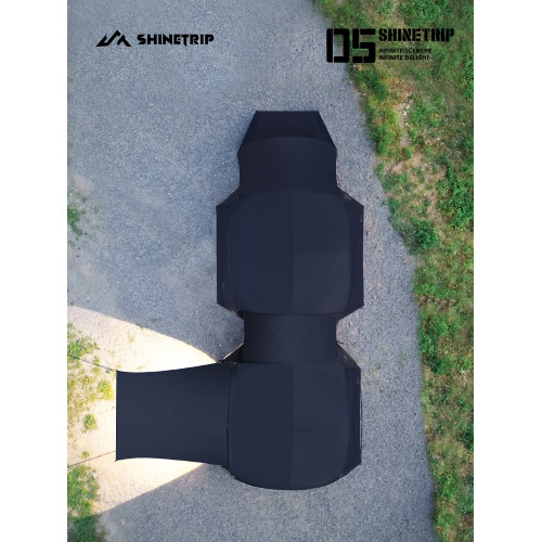 山趣穹頂天幕戶外露營帳篷鋁合金快速搭建輕量化防雨防曬超大遮陽