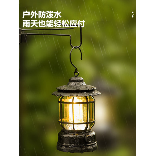 戶外露營照明燈超長續航氛圍燈手提野營馬燈復古野外帳篷燈照明燈