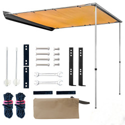 家用車邊天幕側帳帳篷汽車用側帳篷遮陽蓬涼棚戶外防雨露營車