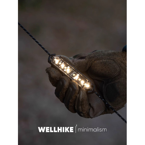 WELLHIKE戶外風繩警示燈露營帳篷天幕氛圍地釘提示裝飾掛磁吸串燈
