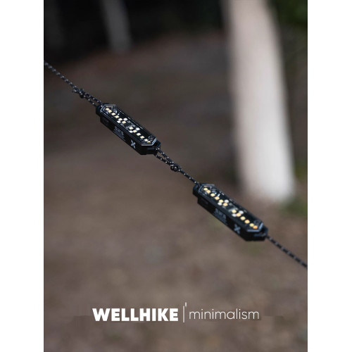 WELLHIKE戶外風繩警示燈露營帳篷天幕氛圍地釘提示裝飾掛磁吸串燈