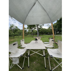 戶外蚊帳帳篷天幕一體式遮陽棚防雨防曬涼亭野營露營防蚊蟲網紗棚