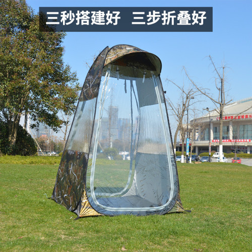 戶外垂釣單人免搭建速開帳篷防風防雨遮陽防曬防凍雙門自動釣魚帳