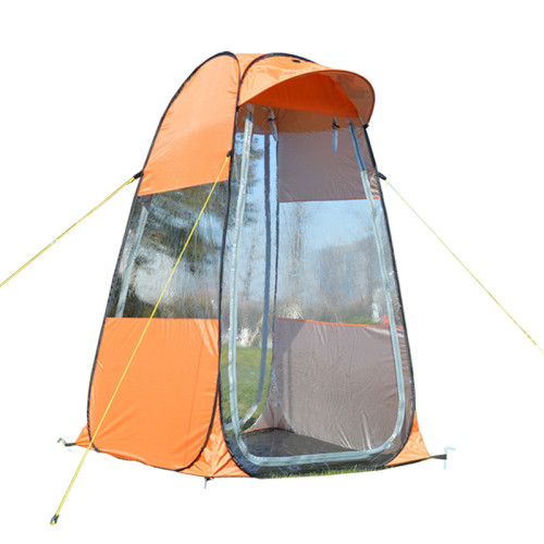 戶外垂釣單人免搭建速開帳篷防風防雨遮陽防曬防凍雙門自動釣魚帳