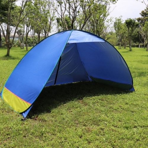 海邊無底沙灘帳篷戶外3-4人簡易自動遮陽兒童玩水挖沙速開免搭建