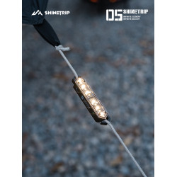 山趣05天幕風繩燈提警示燈露營帳篷氛圍燈可攜式磁吸地釘營繩燈戶外