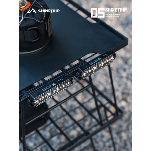 山趣05天幕風繩燈提警示燈露營帳篷氛圍燈可攜式磁吸地釘營繩燈戶外