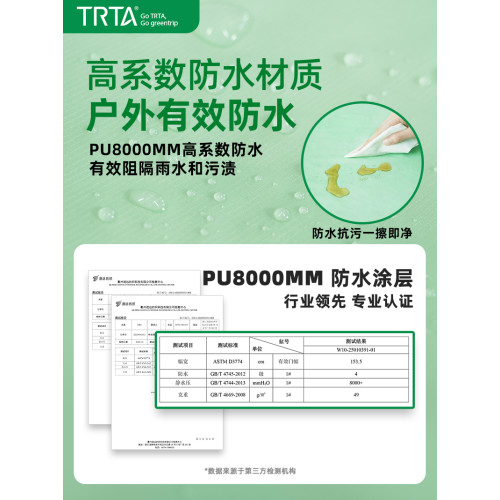 戶外超輕地布天幕二合一可攜式防水折曡露營沙灘野餐防潮曬遮陽大小