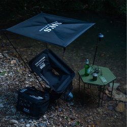 SWS月亮椅天幕 超輕量沙灘釣魚防水citywalk公園露營遮陽篷小頂棚