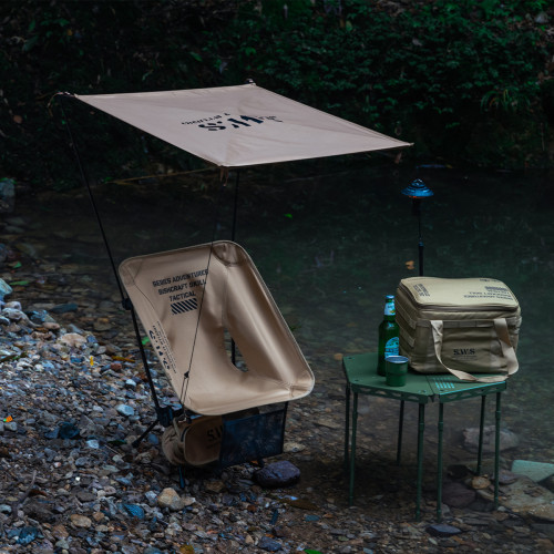 SWS月亮椅天幕 超輕量沙灘釣魚防水citywalk公園露營遮陽篷小頂棚