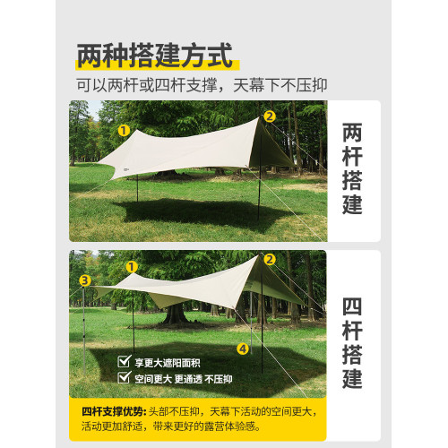 原始人戶外遮陽天幕防曬塗銀帳篷超大八角防雨蝶形野營露營遮陽棚 原始人戶外遮陽天幕防曬塗銀帳篷超大八角防雨蝶形野營露營遮陽棚
