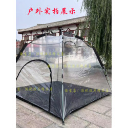 戶外冰釣透明冬釣帳篷保暖房速開速收防疫隔離保溫罩釣魚帳篷自動