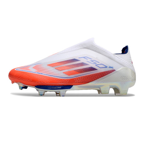 足球鞋男梅西F50+女FG長釘兒童TF碎釘AG短釘無鞋帶訓練學生防滑MG