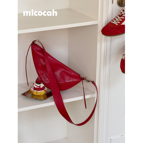 Micocah「莓果慕斯」新款馬鞍包女包單肩斜後後背包原創百搭元氣感