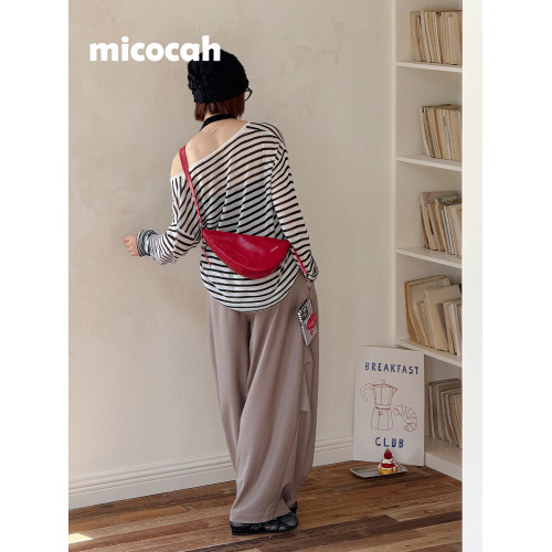 Micocah「莓果慕斯」新款馬鞍包女包單肩斜後後背包原創百搭元氣感