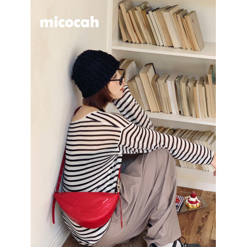 Micocah「莓果慕斯」新款馬鞍包女包單肩斜後後背包原創百搭元氣感