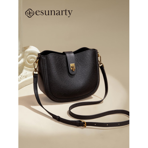 真皮馬鞍包包女2026新款時尚百搭洋氣高級感簡約通勤單肩斜背小包