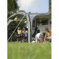 升級陸遊戶外露營房車黑膠充氣側邊天幕四面遮陽抗風防雨房車裝備