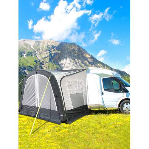 升級陸遊戶外露營房車黑膠充氣側邊天幕四面遮陽抗風防雨房車裝備