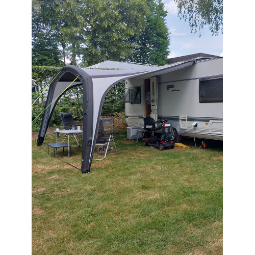 升級陸遊戶外露營房車黑膠充氣側邊天幕四面遮陽抗風防雨房車裝備