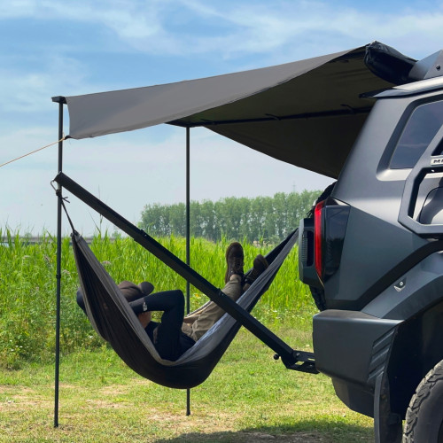 簡森戶外全黑膠雙翼型車尾帳篷吊床車用天幕側邊帳遮陽棚雨蓬露營 簡森戶外全黑膠雙翼型車尾帳篷吊床車用天幕側邊帳遮陽棚雨蓬露營