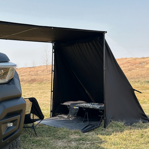 簡森戶外黑膠三角庇護所2拓展帳篷Pro黑化天幕側車邊帳防蚊蟲露營 簡森戶外黑膠三角庇護所2拓展帳篷Pro黑化天幕側車邊帳防蚊蟲露營