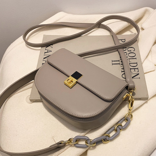 高級質感包包女2025新款潮時尚春夏爆款斜後後背包百搭洋氣單肩馬鞍包