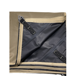 黑膠天幕戶外露營帳篷防曬牛津布遮陽棚210D格子牛津布天幕