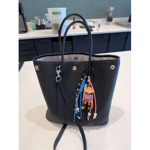 黑色真皮大容量托特包包女2025新款輕奢小衆高級感手提斜背花園包 黑色真皮大容量托特包包女2025新款輕奢小衆高級感手提斜背花園包