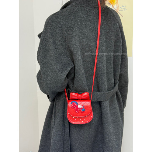 2026新年爆款斜後後背包女生卡通蝴蝶結小馬新年紅包女孩壓嵗錢單肩包 2026新年爆款斜後後背包女生卡通蝴蝶結小馬新年紅包女孩壓嵗錢單肩包