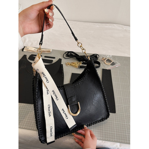 2023新款包包手工編織材料包腋下包百搭手提diy自製托特包女包