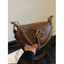 ins百搭馬鞍包包女2026新款秋冬洋氣超火斜背胸包時尚鏈條單肩包