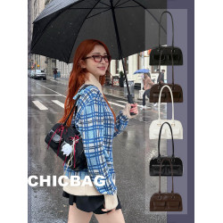 許允真同款保齡球包韓國小衆波士頓手提腋下包女時尚復古通勤百搭