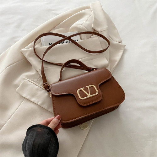 美國進口秋季新款簡約風女士手提腋下包時尚單肩斜後後背包小方包