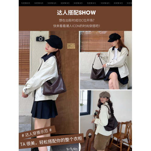 腋下包包女士2026新款春夏百搭單肩斜後後背包小衆通勤大容量hobo女包