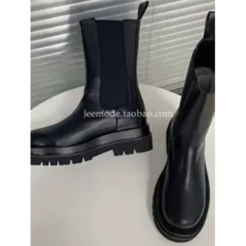 小池在首爾韓版潮鞋顯瘦厚底側拉鍊彈力菸筒靴切爾西靴短靴子女 小池在首爾韓版潮鞋顯瘦厚底側拉鍊彈力菸筒靴切爾西靴短靴子女