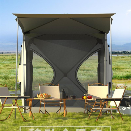 車尾帳篷免搭建速開車邊帳篷野餐露營遊野炊團建遮陽防雨