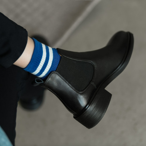 店主推薦自畱!真皮極簡百搭馬丁靴及踝靴女單靴平底切爾西小短靴 店主推薦自畱!真皮極簡百搭馬丁靴及踝靴女單靴平底切爾西小短靴