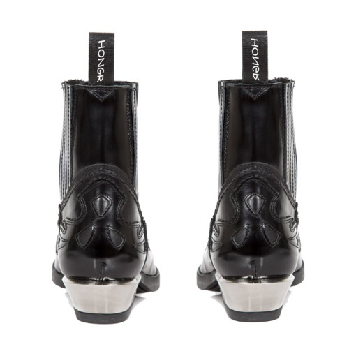 西班牙潮牌龐克切爾西靴秋冬新款西部牛仔靴女高跟方頭短筒馬丁靴 西班牙潮牌龐克切爾西靴秋冬新款西部牛仔靴女高跟方頭短筒馬丁靴