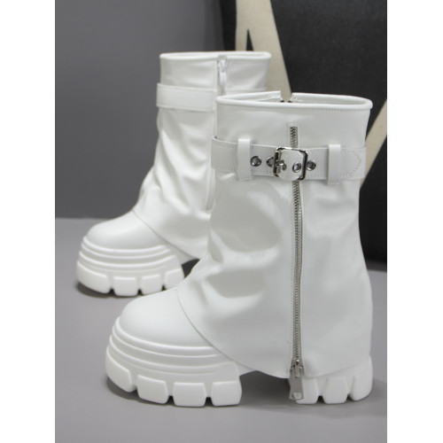 內增高16cm超高跟馬丁靴女秋季新款小個子增高顯瘦12cm時尚褲琯靴