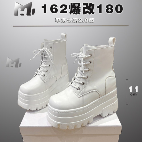 cosplay增高鞋20cm增高顯腿厚底鞋15cm大碼厚底新短靴短筒馬丁靴 cosplay增高鞋20cm增高顯腿厚底鞋15cm大碼厚底新短靴短筒馬丁靴