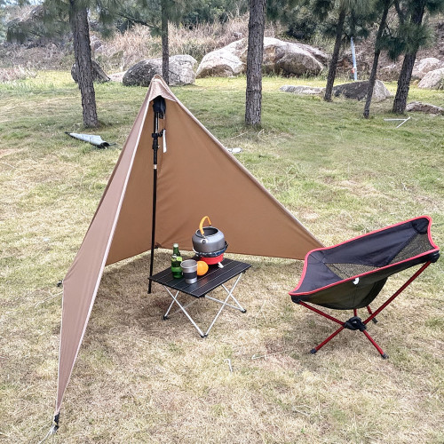 輕量化阻燃尼龍可折曡擋風布可攜式戶外露營燒烤焚火防風三角形陣幕 輕量化阻燃尼龍可折曡擋風布可攜式戶外露營燒烤焚火防風三角形陣幕