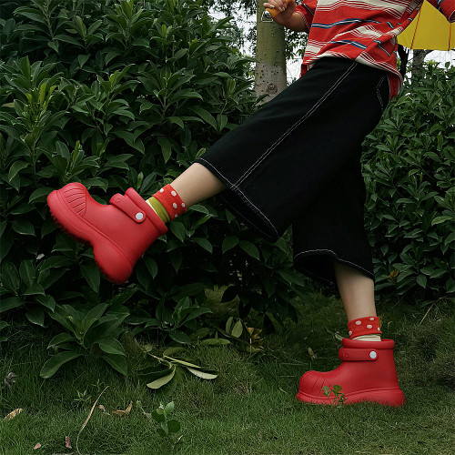 細細條 成人雨靴女四季通用時尚外穿防水雨鞋防滑高級感可愛水鞋