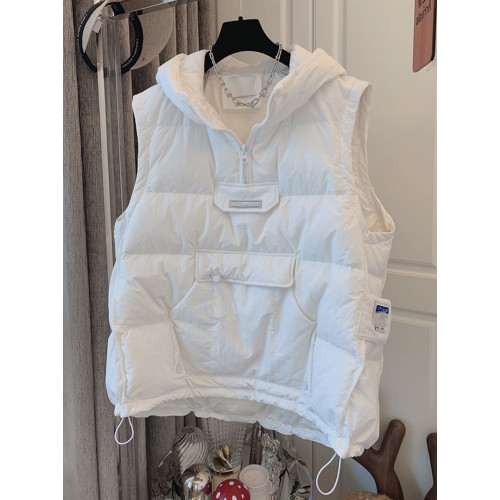 特大碼300斤連帽美式馬甲棉服男女冬ins無袖坎肩情侶外套羽絨背心 特大碼300斤連帽美式馬甲棉服男女冬ins無袖坎肩情侶外套羽絨背心