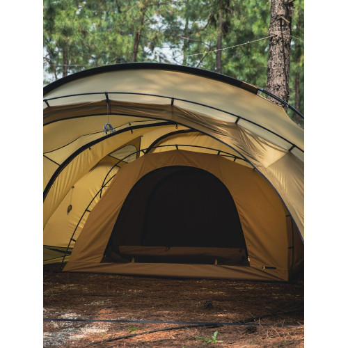 春山蓬萊袋鼠雙人田螺帳篷戶外露營輕量化徒步庇護所基地行軍帳蓬