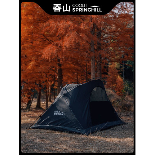 春山蓬萊袋鼠雙人田螺帳篷戶外露營輕量化徒步庇護所基地行軍帳蓬